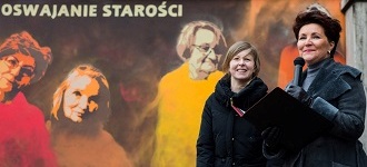 MURAL Z FRANCISZKIEM PIECZKĄ 