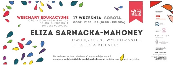 Dwujęzyczne wychowanie – it takes a village!”- webinar Elizy Sarnackiej – Mahoney.