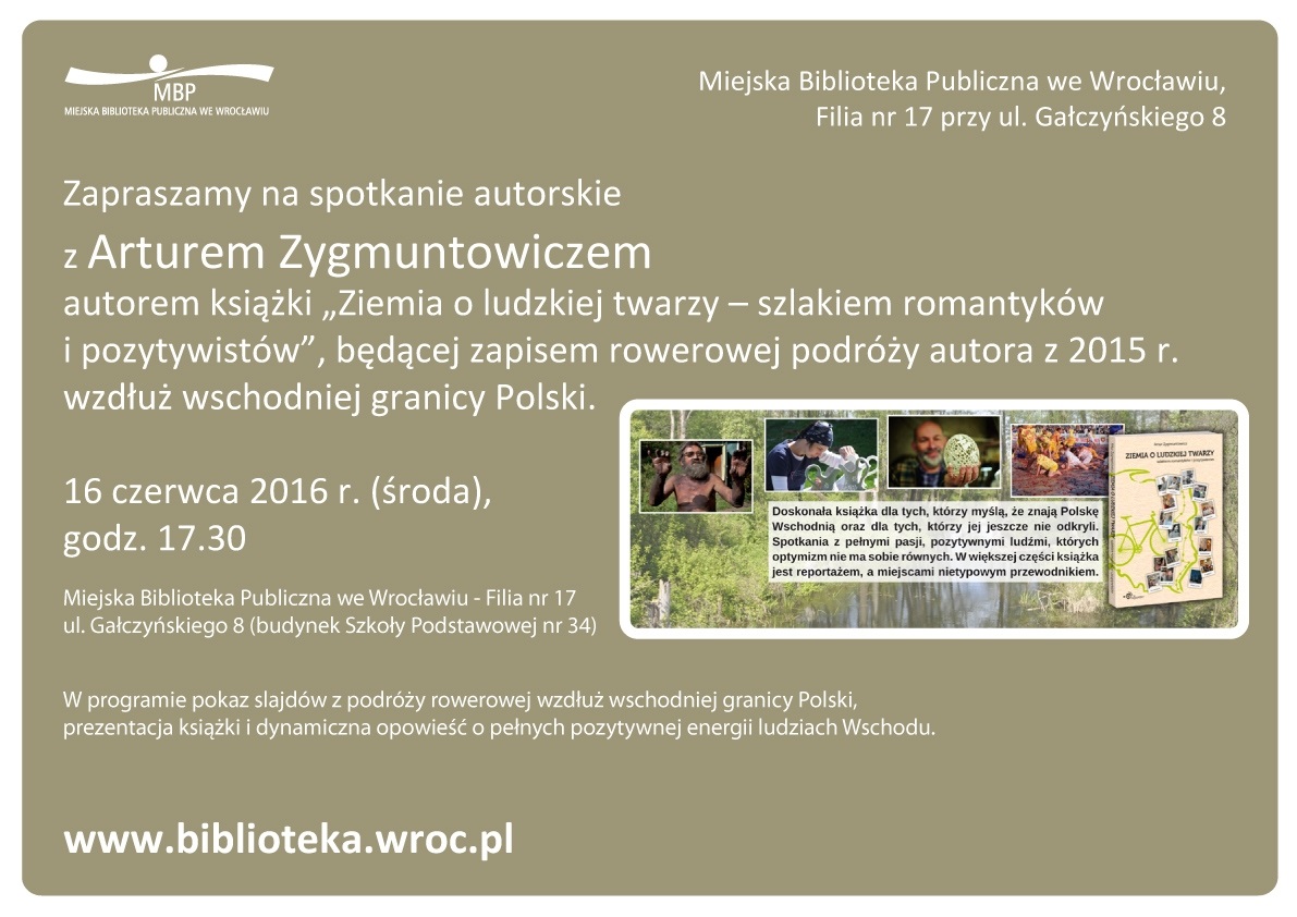 Spotkanie autorskie z Arturem Zygmuntowiczem - podróżnikiem rowerowym 