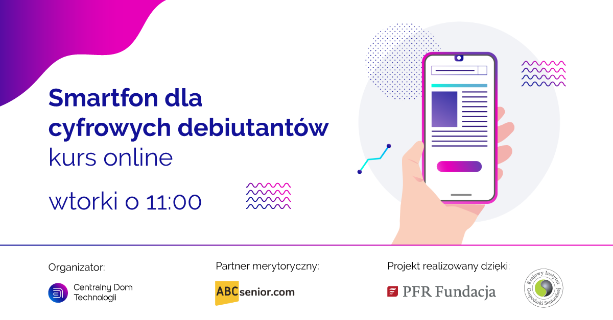 Bezpłatny kurs internetowy Smartfon dla początkujących