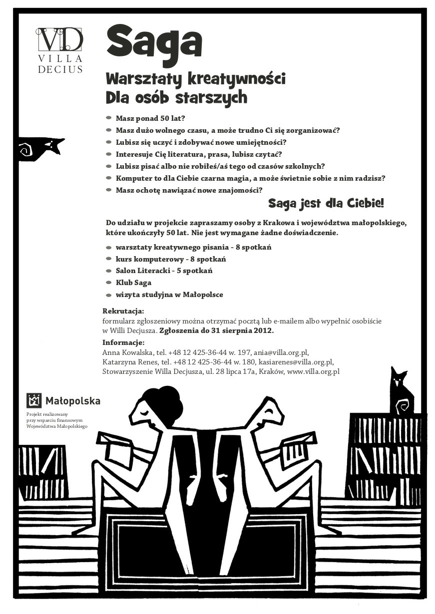 Warsztaty dla seniorów w Willi Decjusza.