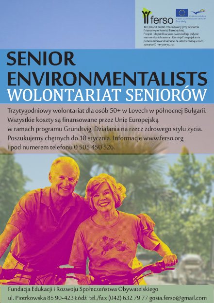 Fundacja FERSO zaprasza osoby w wieku 50+ do udziału w Wolontariacie Seniorów