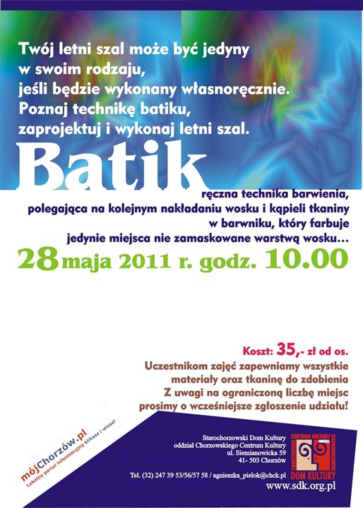 Letni szal - ręczne zdobienie tkanin