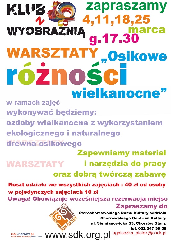 KLUB Z WYOBRAŹNIĄ - warsztaty rękodzieła artystycznego