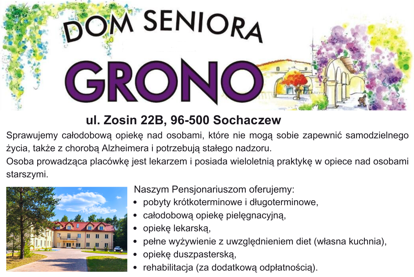 Dom Seniora "Grono" w Zosinie